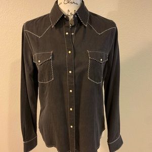 Ryan Michael Western Snap Blouse